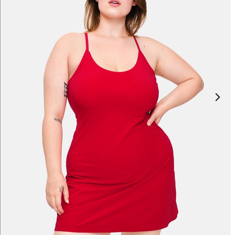 Red Outdoor Voices Excercise Dress